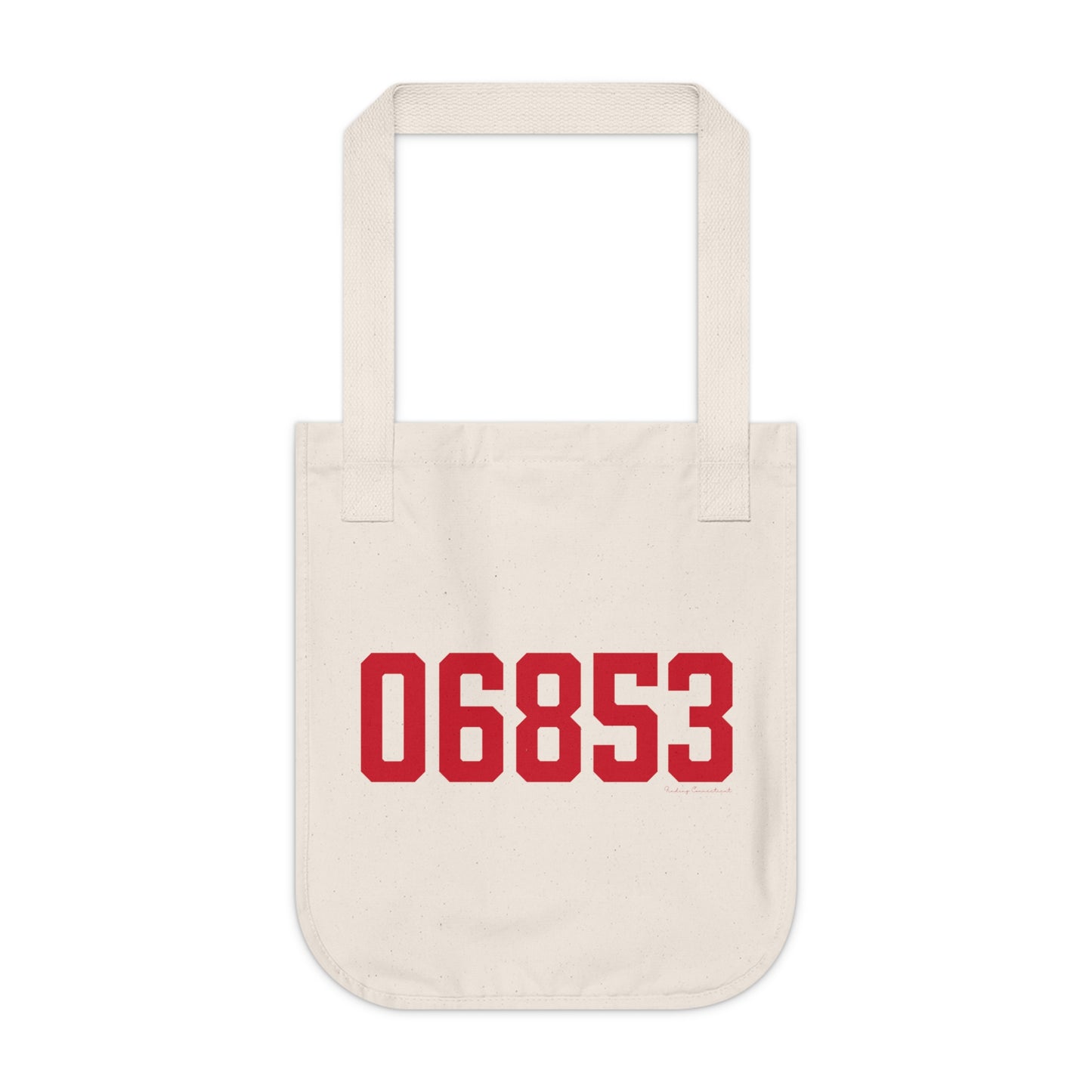06853 Norwalk Connecticut Zip Code Organic Canvas Tote Bag