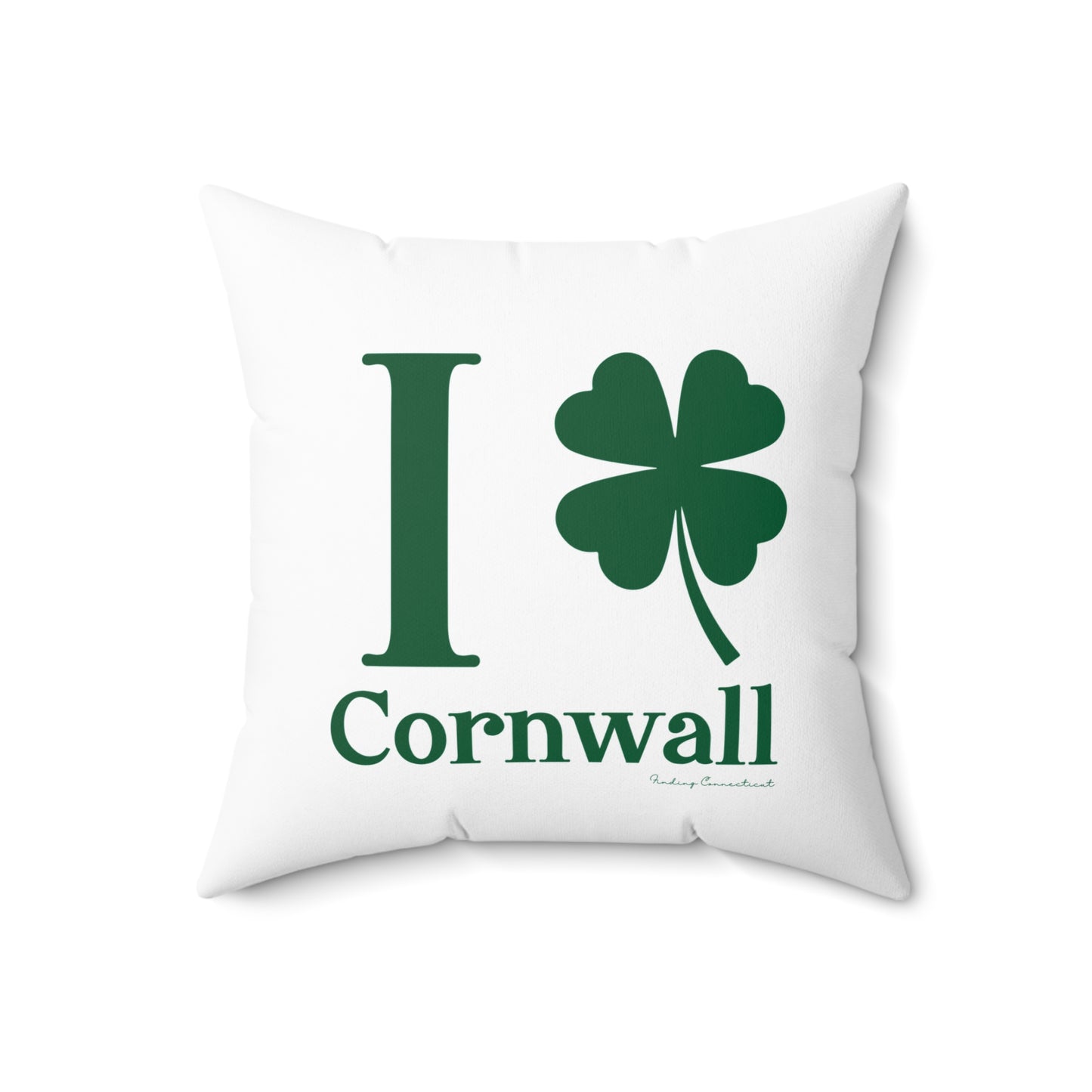 I Clover Cornwall Spun Polyester Square Pillow