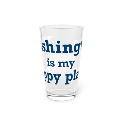 Washington is My Happy Place Pint Glass, 16oz