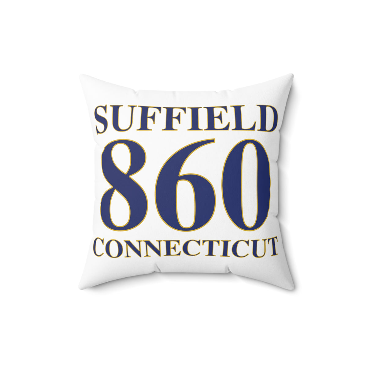 Suffield 860 Connecticut Polyester Square Pillow