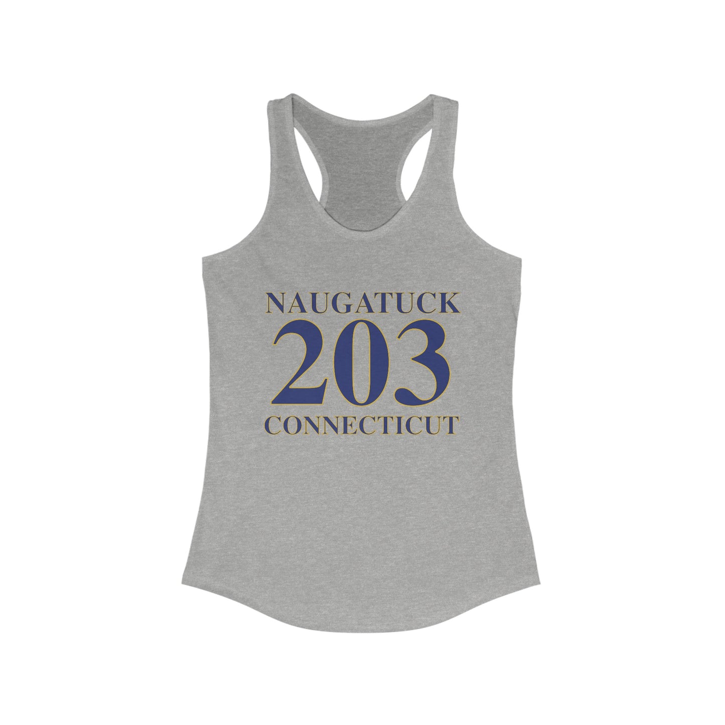 Naugatuck 203 Connecticut Women's Ideal Racerback Tank