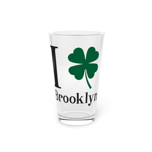 I Clover Brooklyn Pint Glass, 16oz