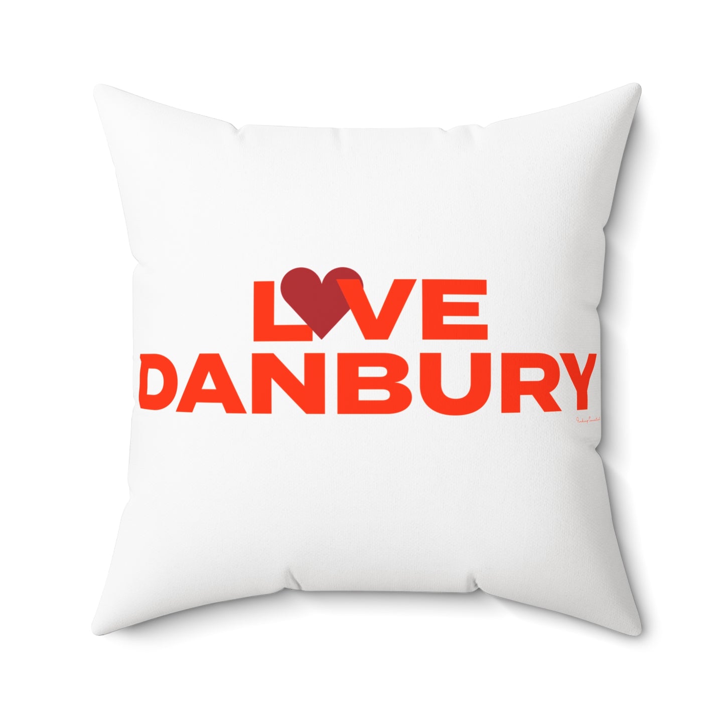 Love Danbury Spun Polyester Square Pillow