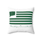 Brooklyn Connecticut St. Patrick’s Day Flag Spun Polyester Square Pillow