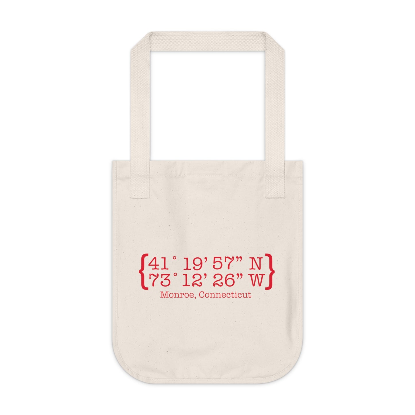 Monroe Coordinates Organic Canvas Tote Bag