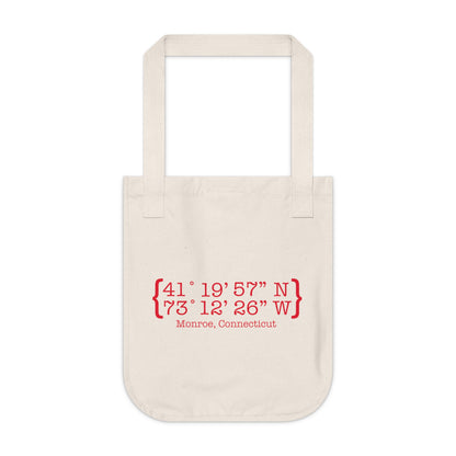 Monroe Coordinates Organic Canvas Tote Bag
