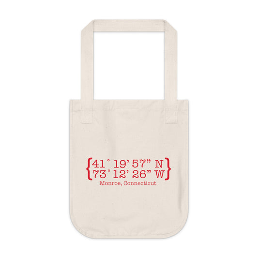 Monroe Coordinates Organic Canvas Tote Bag