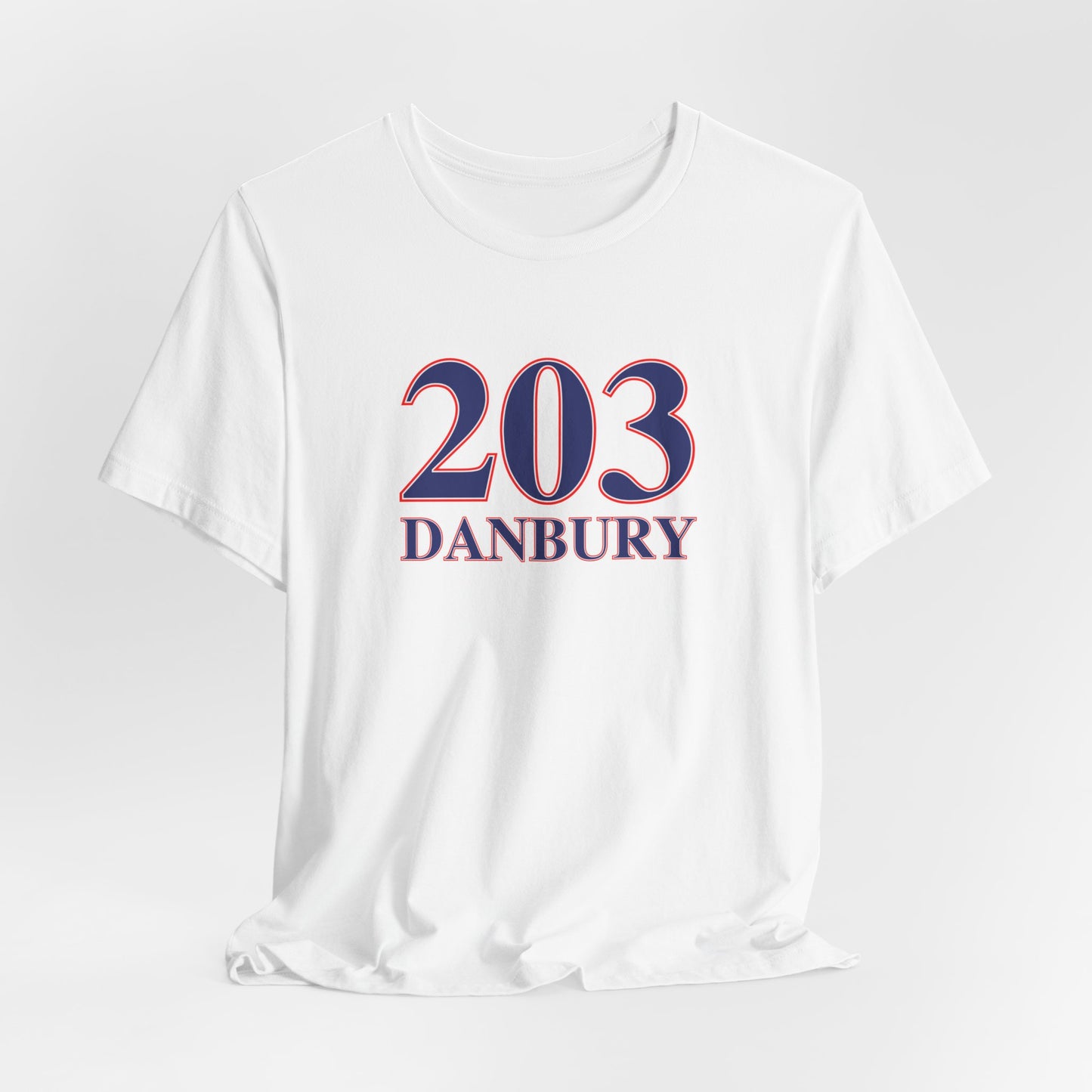 203 Danbury Red, White & Blue Unisex Jersey Short Sleeve T-Shirt