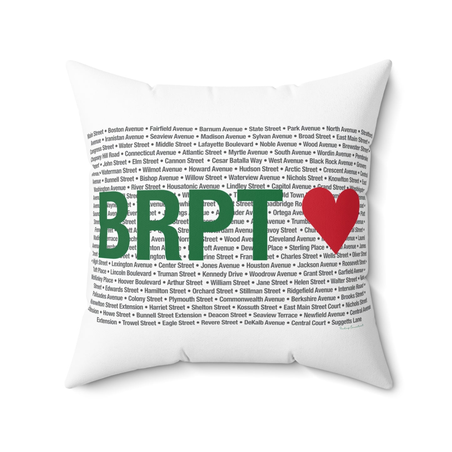 Bridgeport Love Spun Polyester Square Pillow