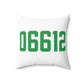 06612 Easton Connecticut Zip Code Spun Polyester Square Pillow