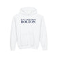 Just a kid from Bolton Youth Heavy Blend Hooded Sweatshirt