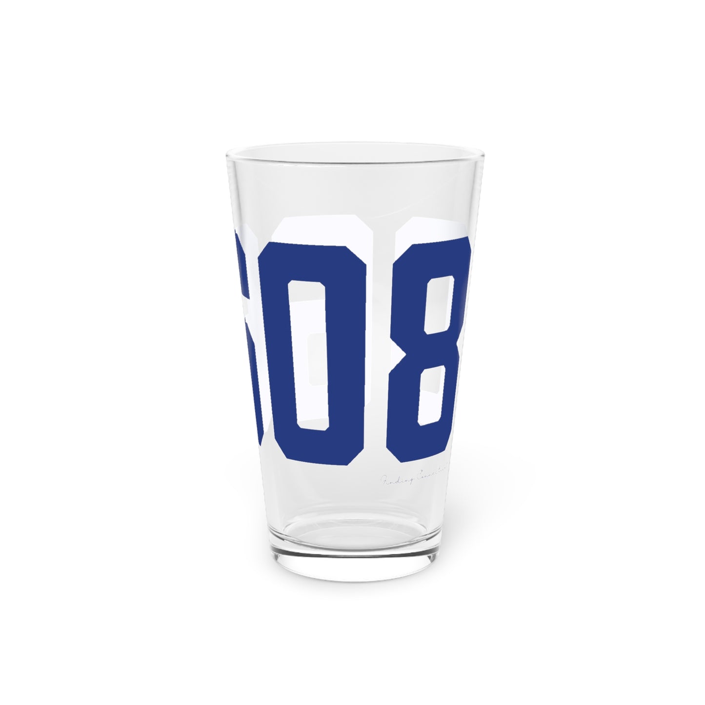 06608 Bridgeport Connecticut Zip Code Pint Glass, 16oz