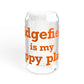 Ridgefield Is My Happy Place Sipper Glass, 16oz