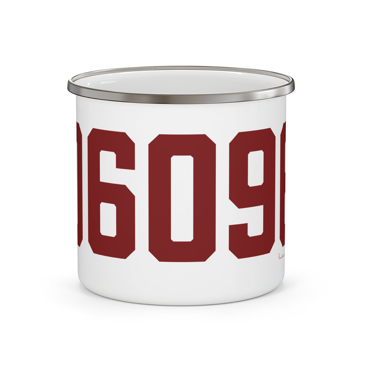 06096 Windsor Locks  Connecticut Zip Code Enamel Camping Mug