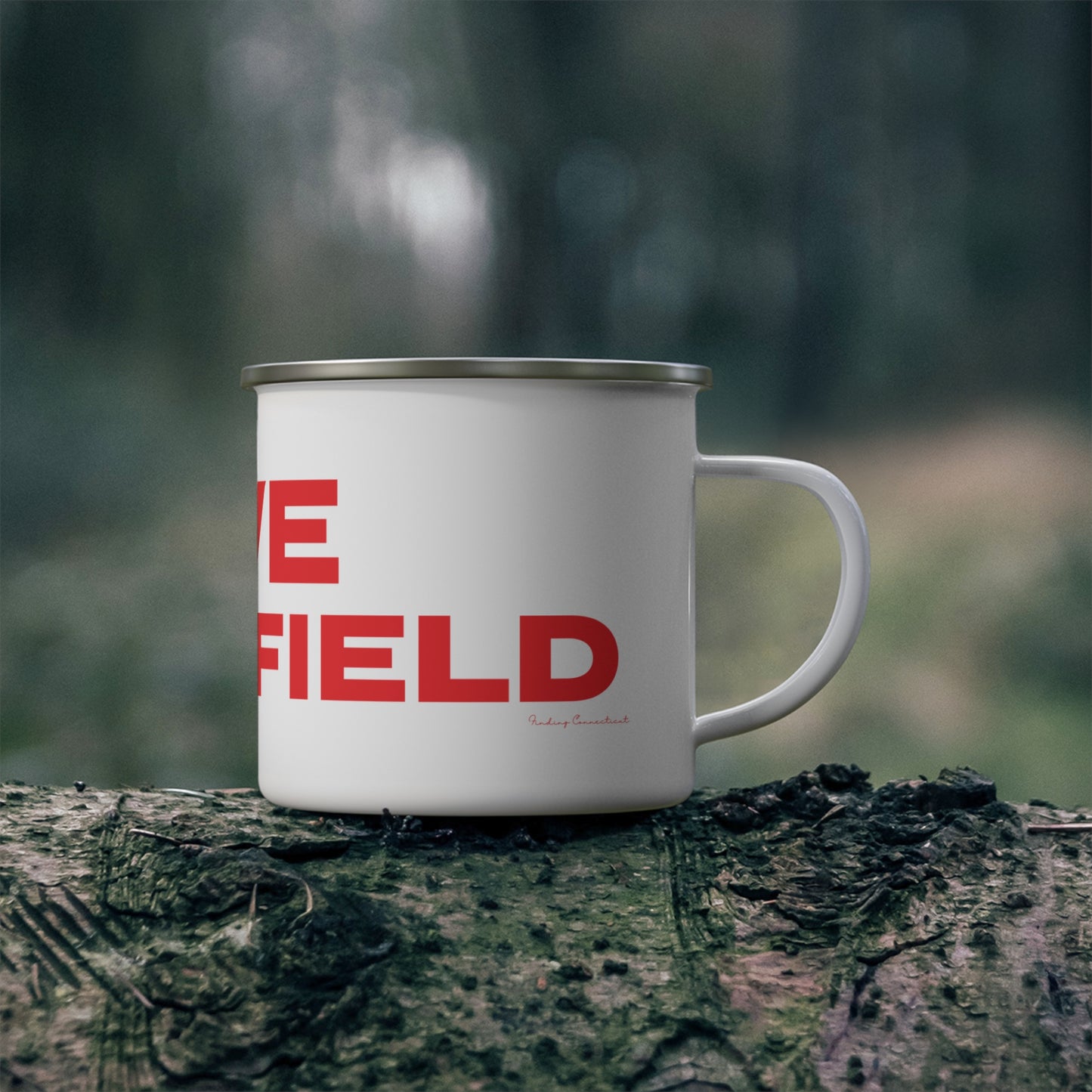 Love Stratfield Enamel Camping Mug
