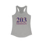 203 Sherman Red White & Blue Women's Ideal Racerback Tank Top