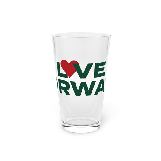 Love Norwalk Pint Glass, 16oz
