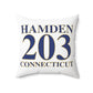 Hamden 203 Connecticut Polyester Square Pillow