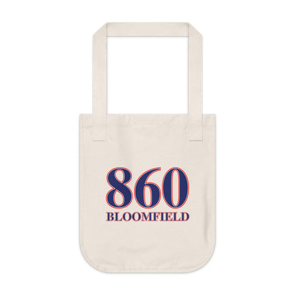 860 Bloomfield Red, White & Blue Organic Canvas Tote Bag