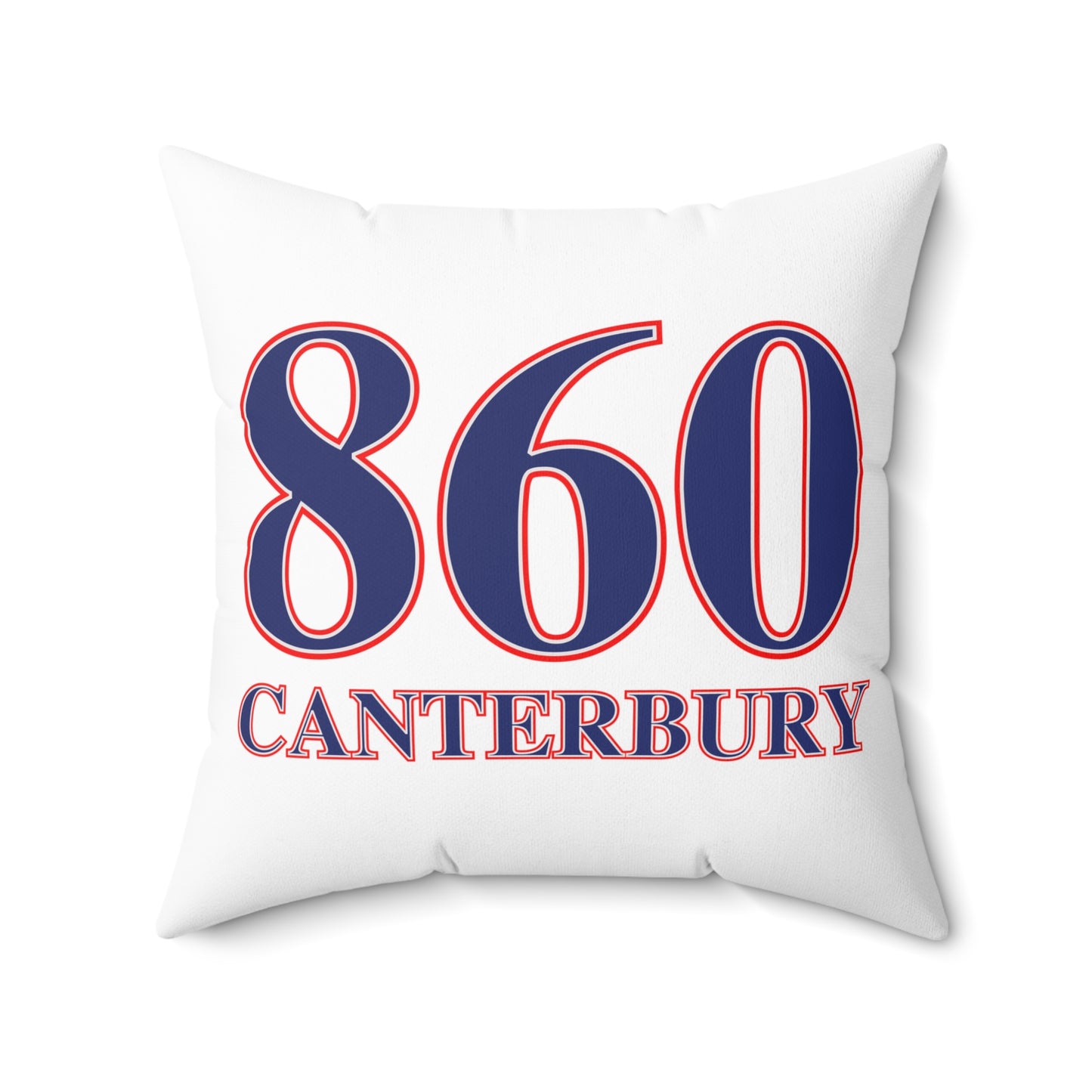860 Canterbury Red, White & Blue Spun Polyester Square Pillow