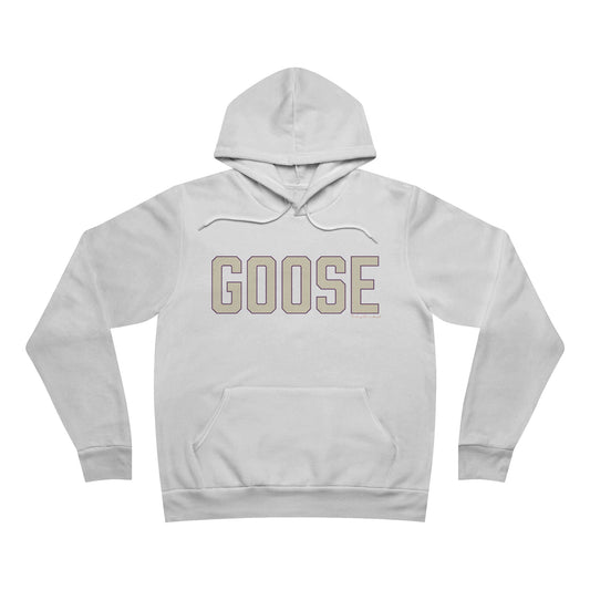 Goose Zip Code - Cream & Purple Unisex Sponge Fleece Pullover Hoodie