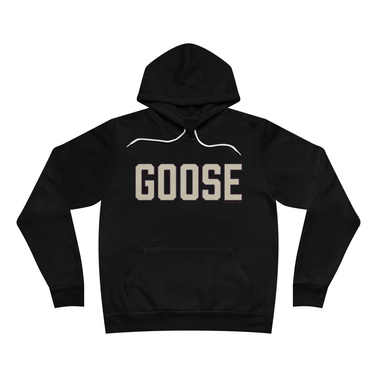 Goose Zip Code - Cream & Purple Unisex Sponge Fleece Pullover Hoodie