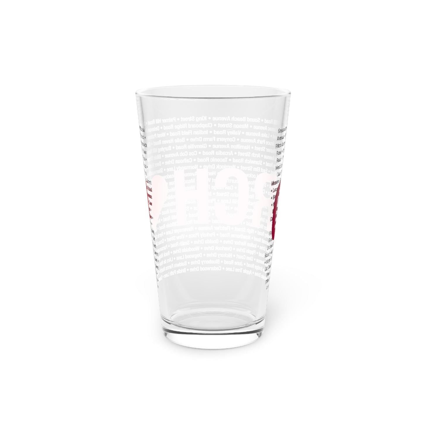 Greenwich Love Pint Glass, 16oz