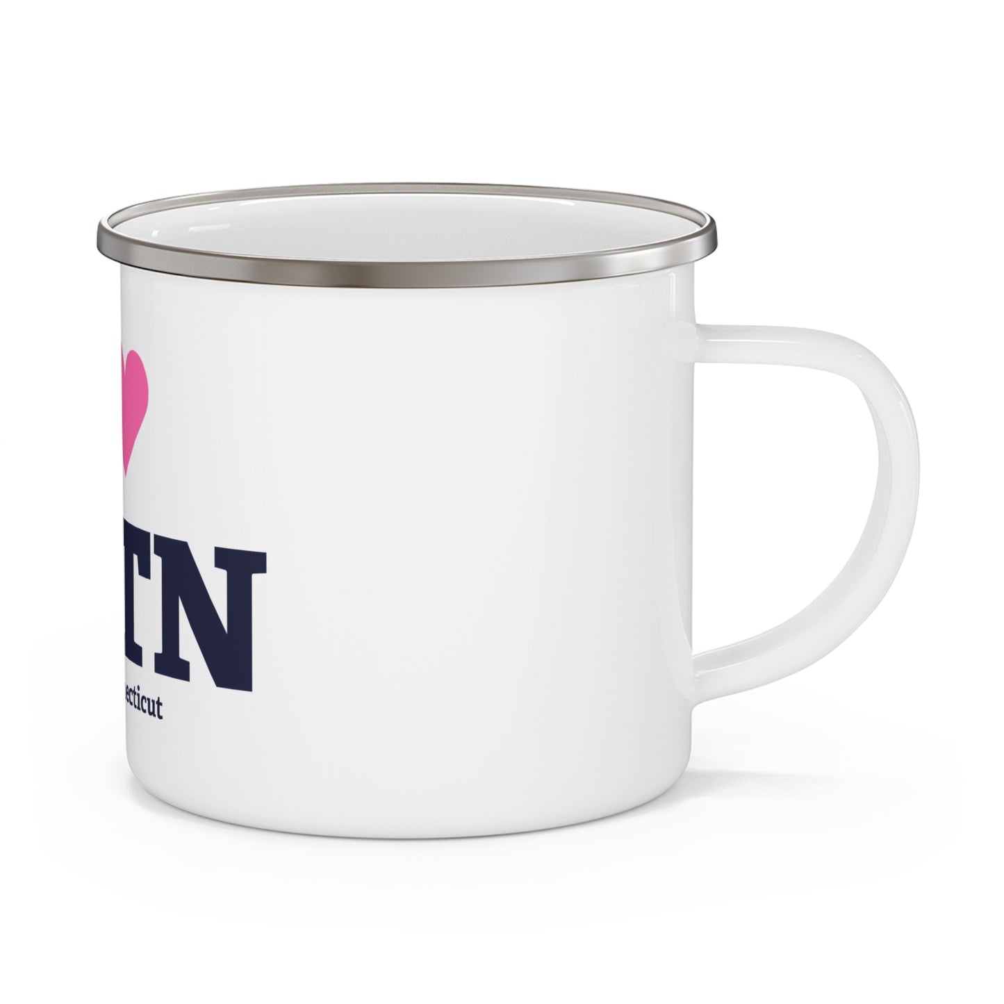 I Heart WSTN Enamel Camping Mug