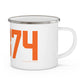 06374 Plainfield Connecticut Zip Code Enamel Camping Mug