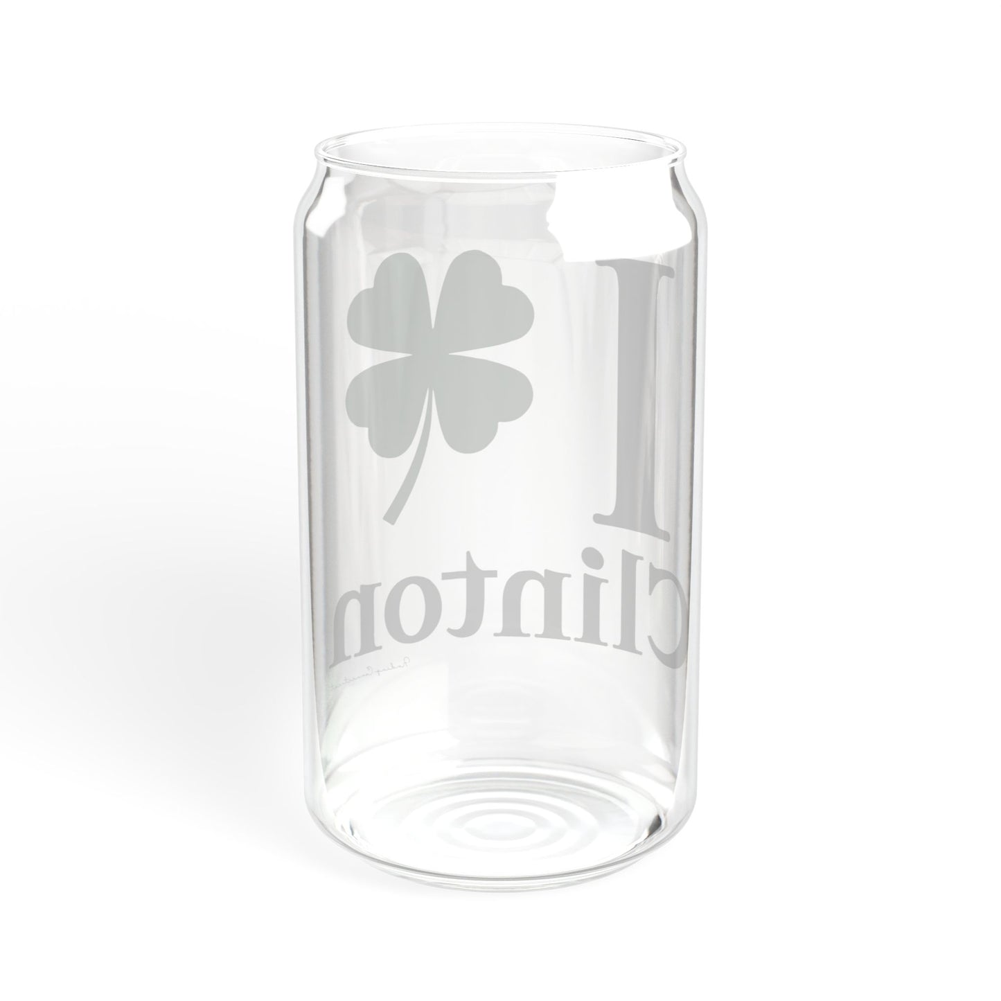 I Clover Clinton Sipper Glass, 16oz
