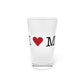 I Heart Monroe. Pint Glass, 16oz