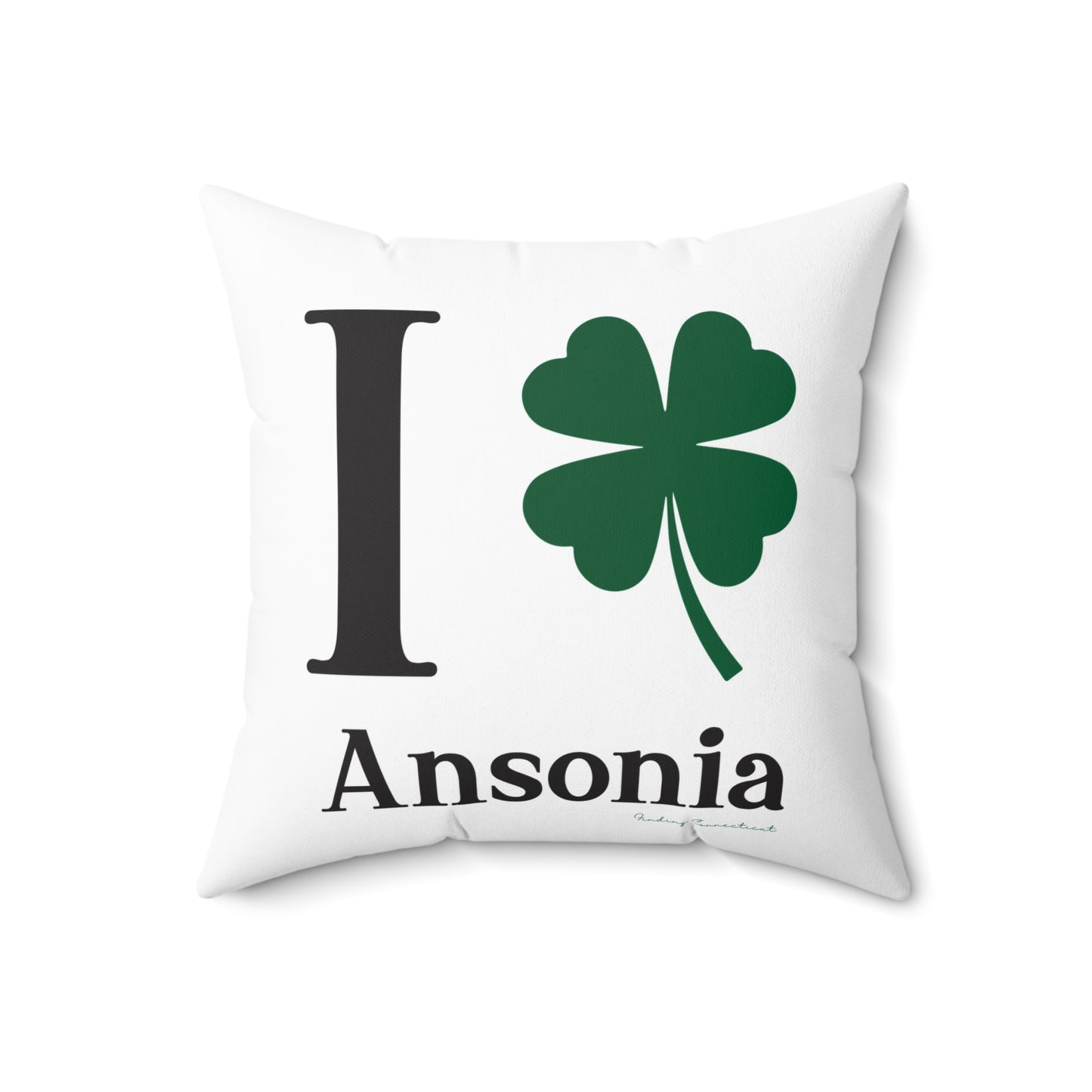 I Clover Ansonia Spun Polyester Square Pillow