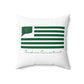 Cheshire Connecticut St. Patrick’s Day Flag Spun Polyester Square Pillow
