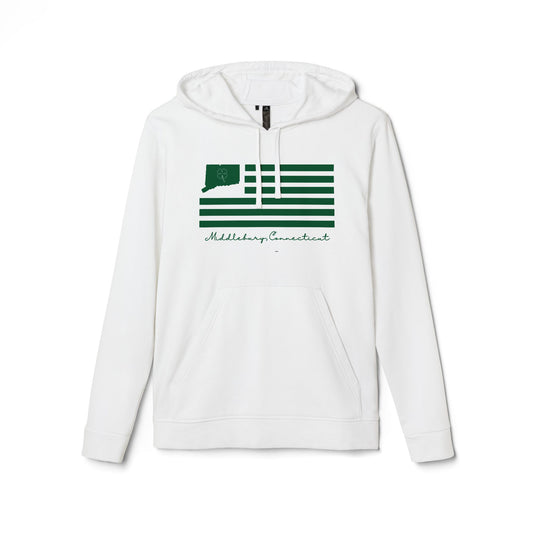 Middlebury Connecticut St. Patrick’s Day Flag adidas Unisex Fleece Hoodie