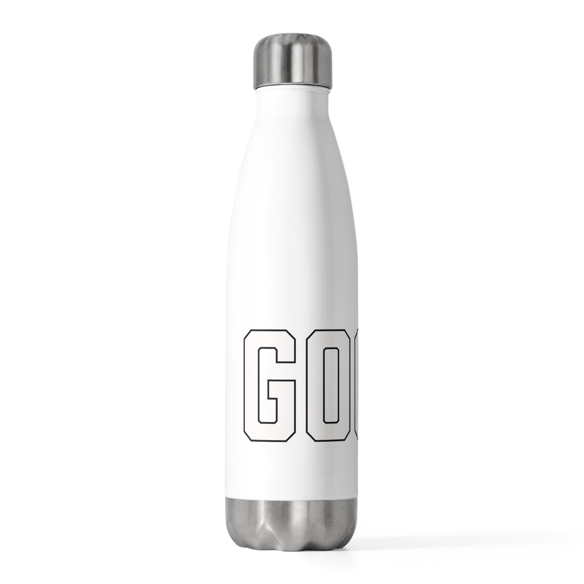 Goose Zip Code White & Black 20oz Insulated Bottle