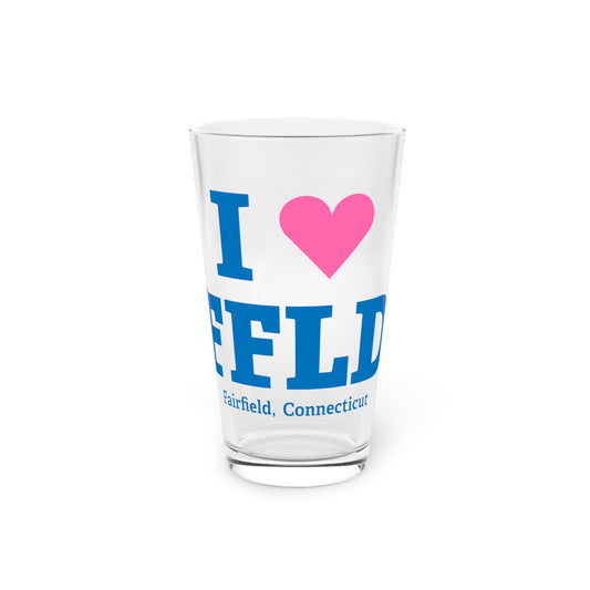 I Heart FFLD Pint Glass, 16oz