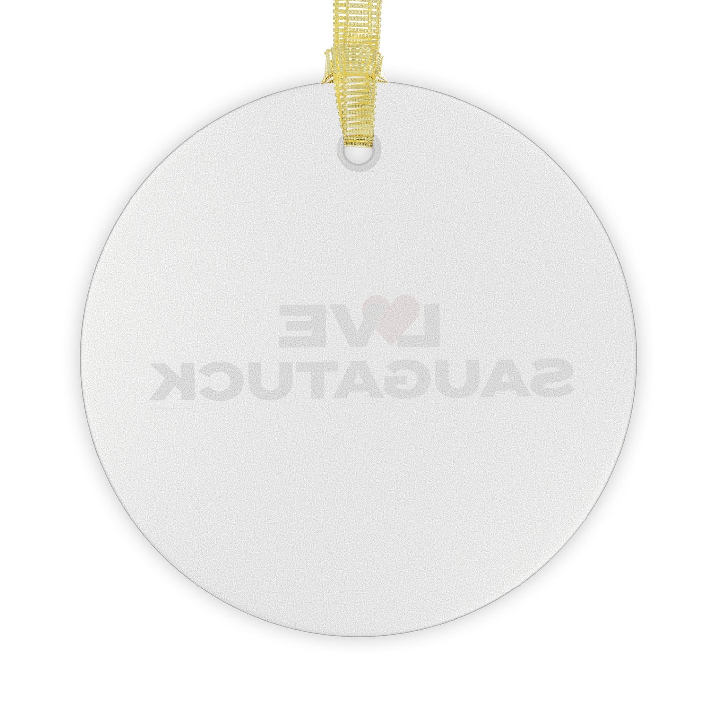 Love Saugatuck Glass Ornaments