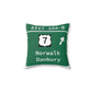 Vintage Merritt Parkway Exit 39 A-B Sign Spun Polyester Square Pillow