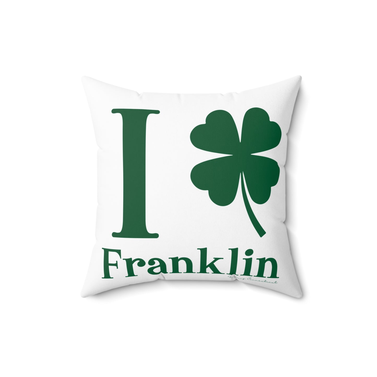 I Clover Franklin Spun Polyester Square Pillow