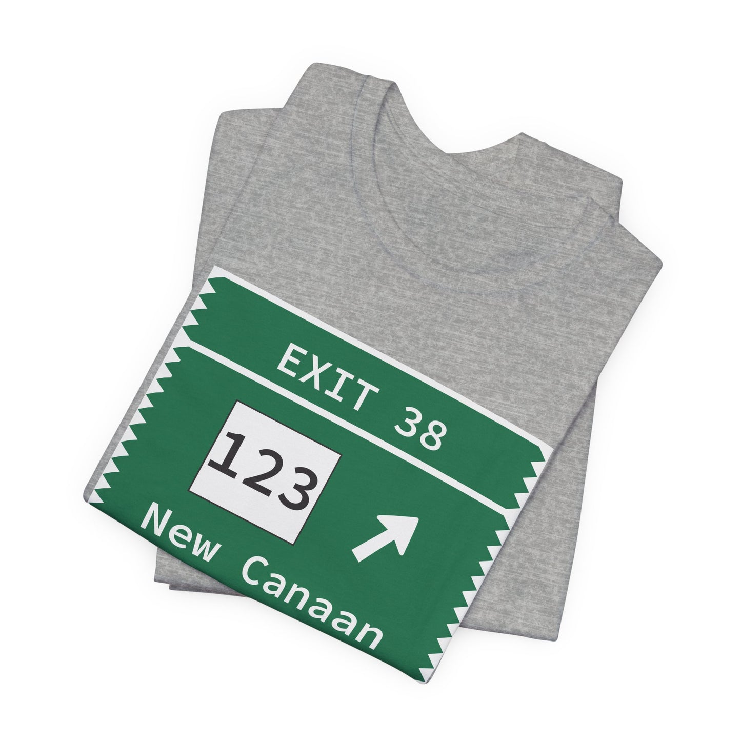 Vintage Merritt Parkway Exit 38 Sign Unisex Jersey Short Sleeve T-Shirt