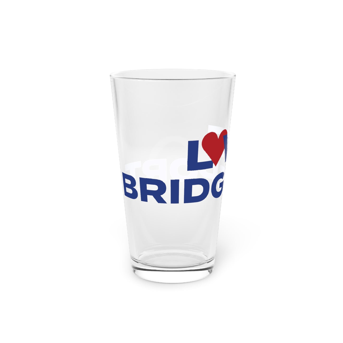 Love Bridgeport Pint Glass, 16oz