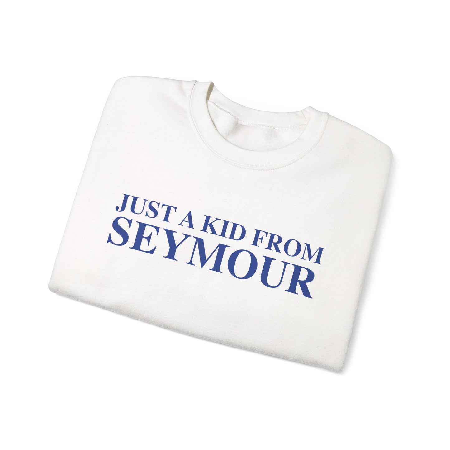 Just a kid from Seymour Unisex Heavy Blend™ Crewneck Sweatshirt