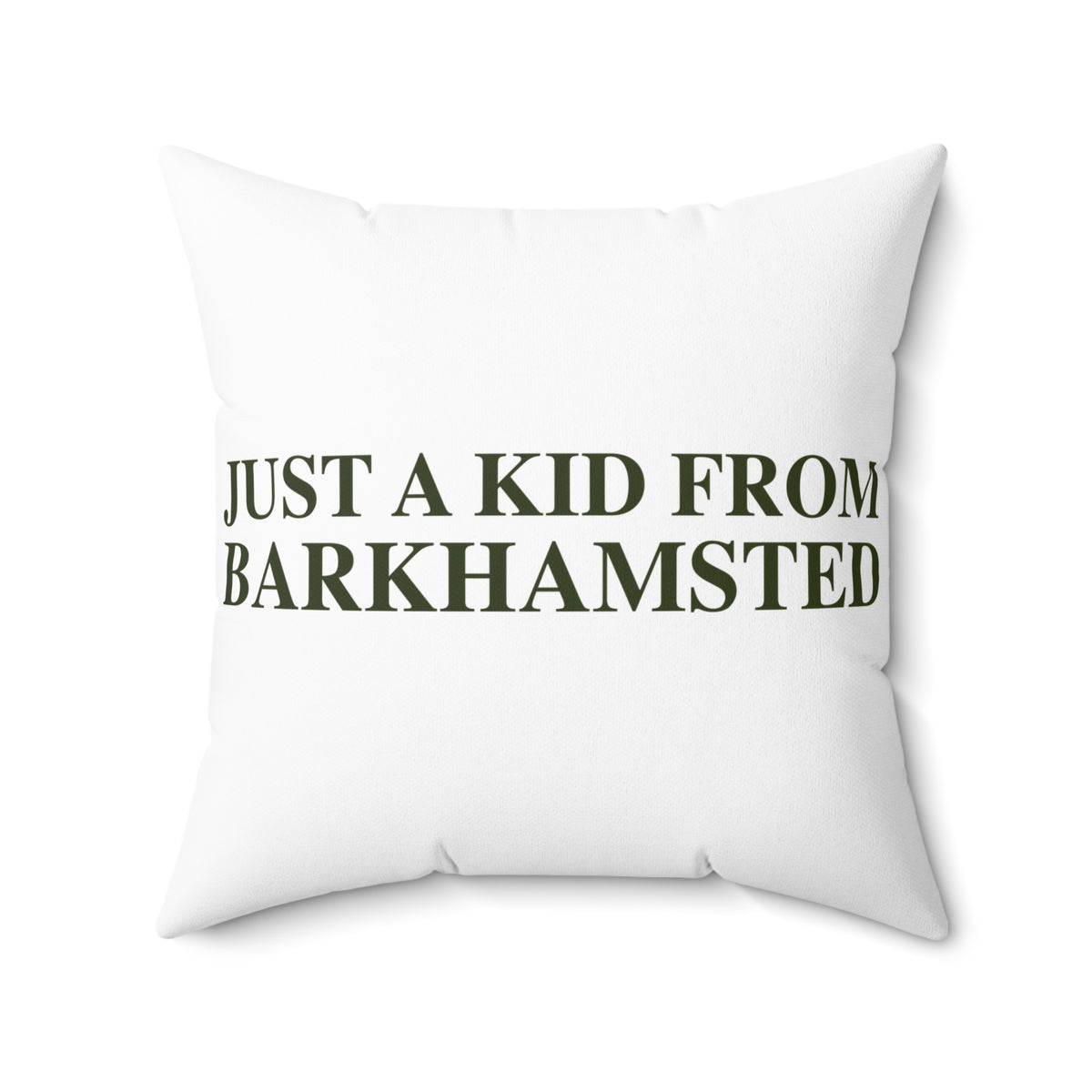 Just a kid from Barkhamsted Polyester Square Pillow