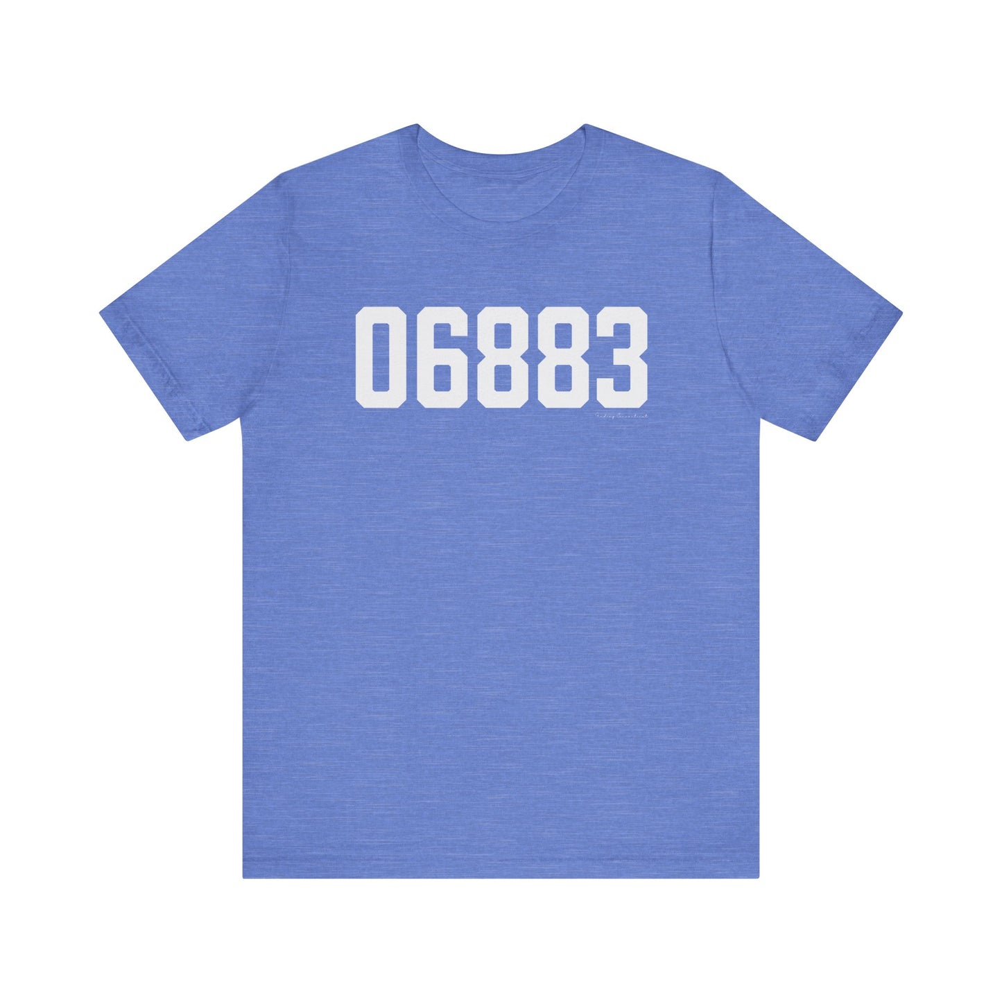 06883 Weston CT Zip Code Unisex Jersey Short Sleeve T-Shirt