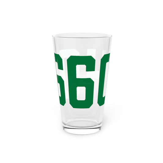 06604 Bridgeport Connecticut Zip Code Pint Glass, 16oz