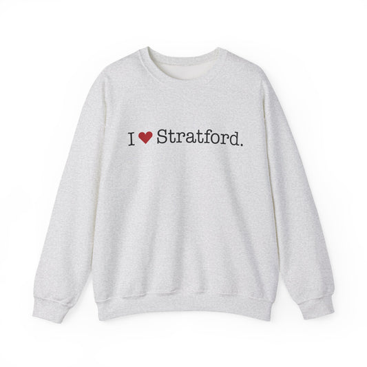 I Heart Stratford. Unisex Heavy Blend™ Crewneck Sweatshirt