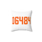 06484 Shelton Connecticut Zip Code Spun Polyester Square Pillow