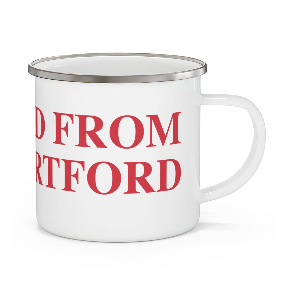 Just a kid from West Hartford Enamel Camping Mug