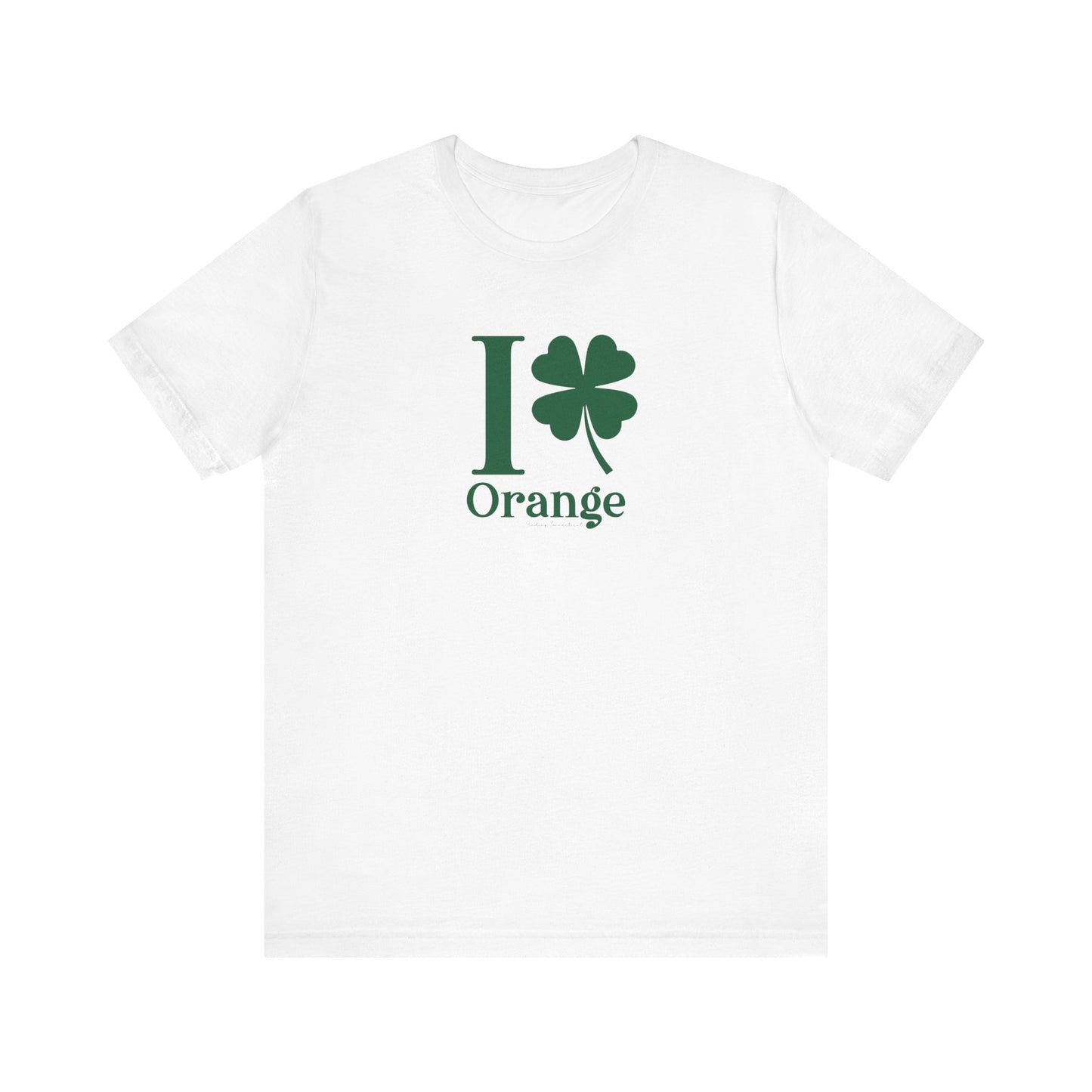 I Clover Orange Unisex Jersey Short Sleeve T-Shirt