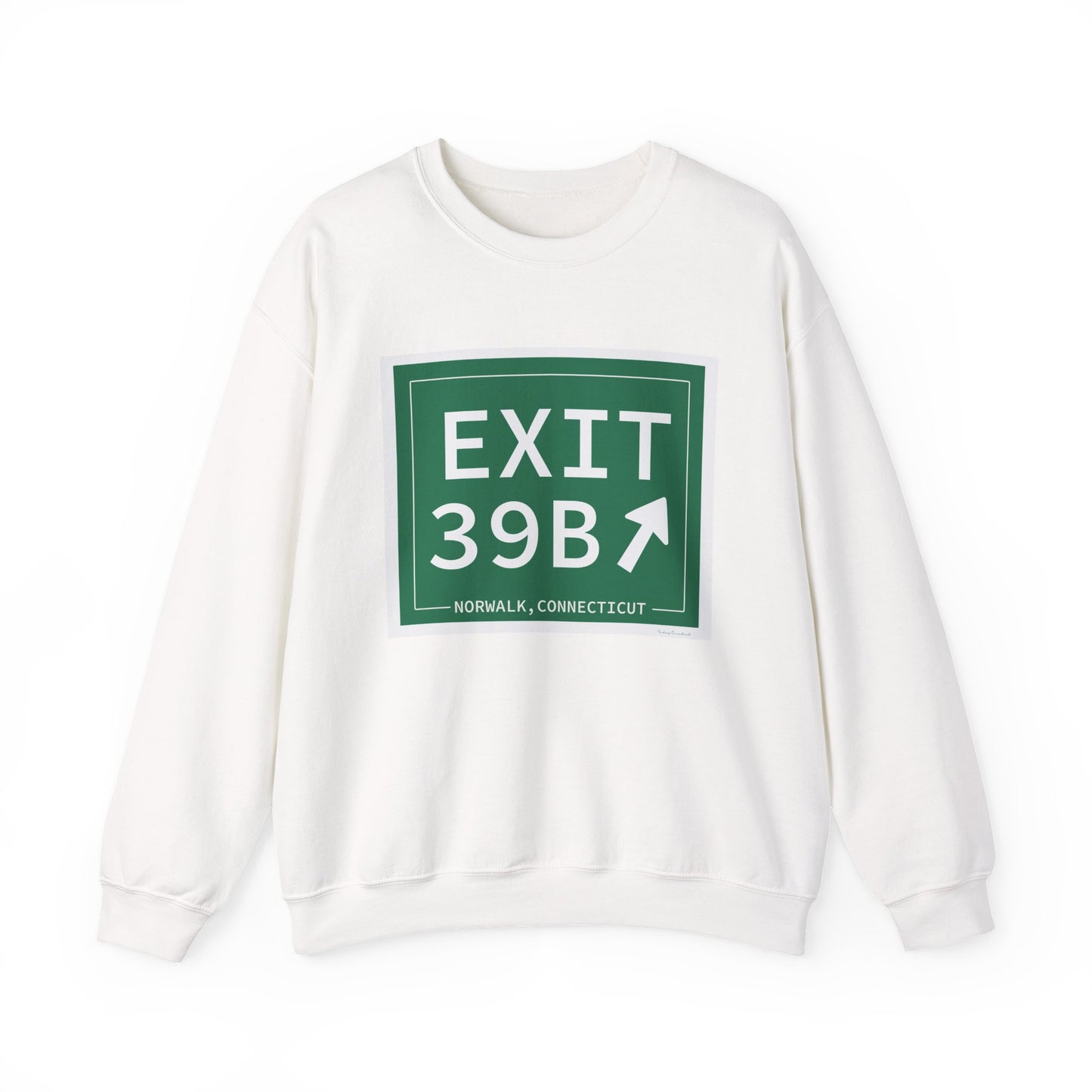 Vintage Exit 39B Merritt Parkway Sign Unisex Heavy Blend™ Crewneck Sweatshirt